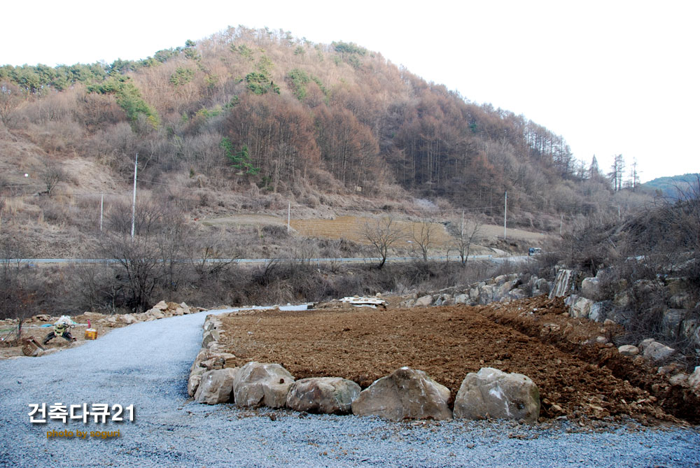 단양 복층 ALC 전원주택 텃밭 조성  